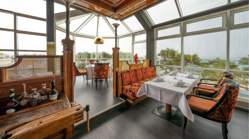 In der Genusswerkstatt ist der Panoramablick inklusive. © Private Palace