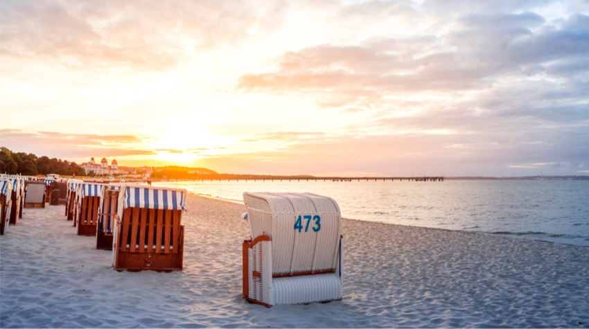 Im Ostseebad Binz gibt es feinsandige Strände. © Shutterstock, Sina Ettmer Photography