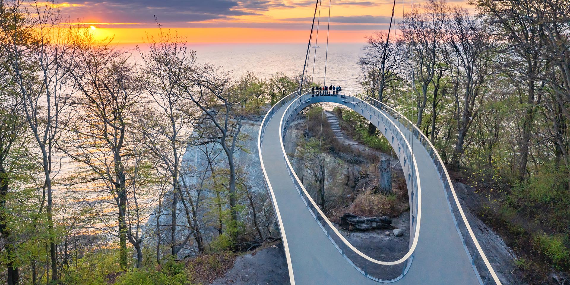 Der Skywalk Königsstuhl auf Rügen © Nationalpark-Zentrum KÖNIGSSTUHL / Timm Allrich