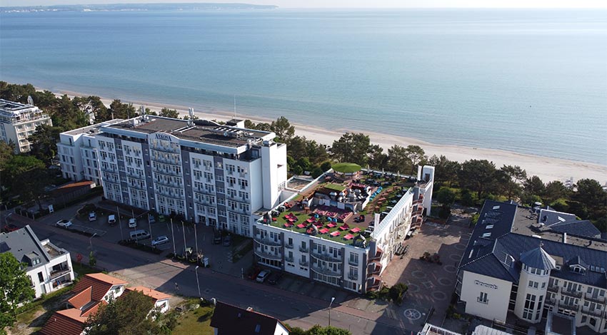 Das Arkona Strandhotel auf Rügen